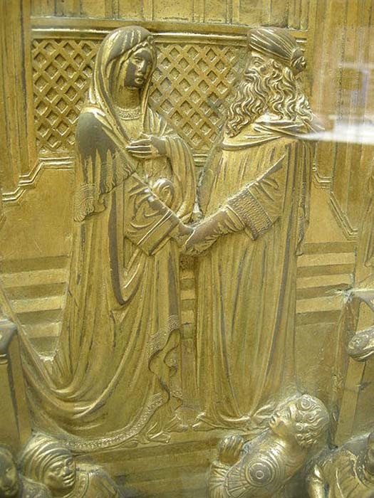 Solomon si Regina din Saba (Porțile Paradisului). 